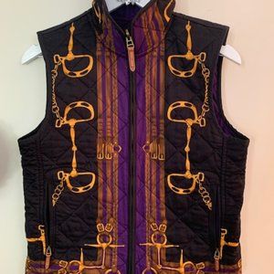 RALPH LAUREN Equestrian Theme REVERSIBLE Zip